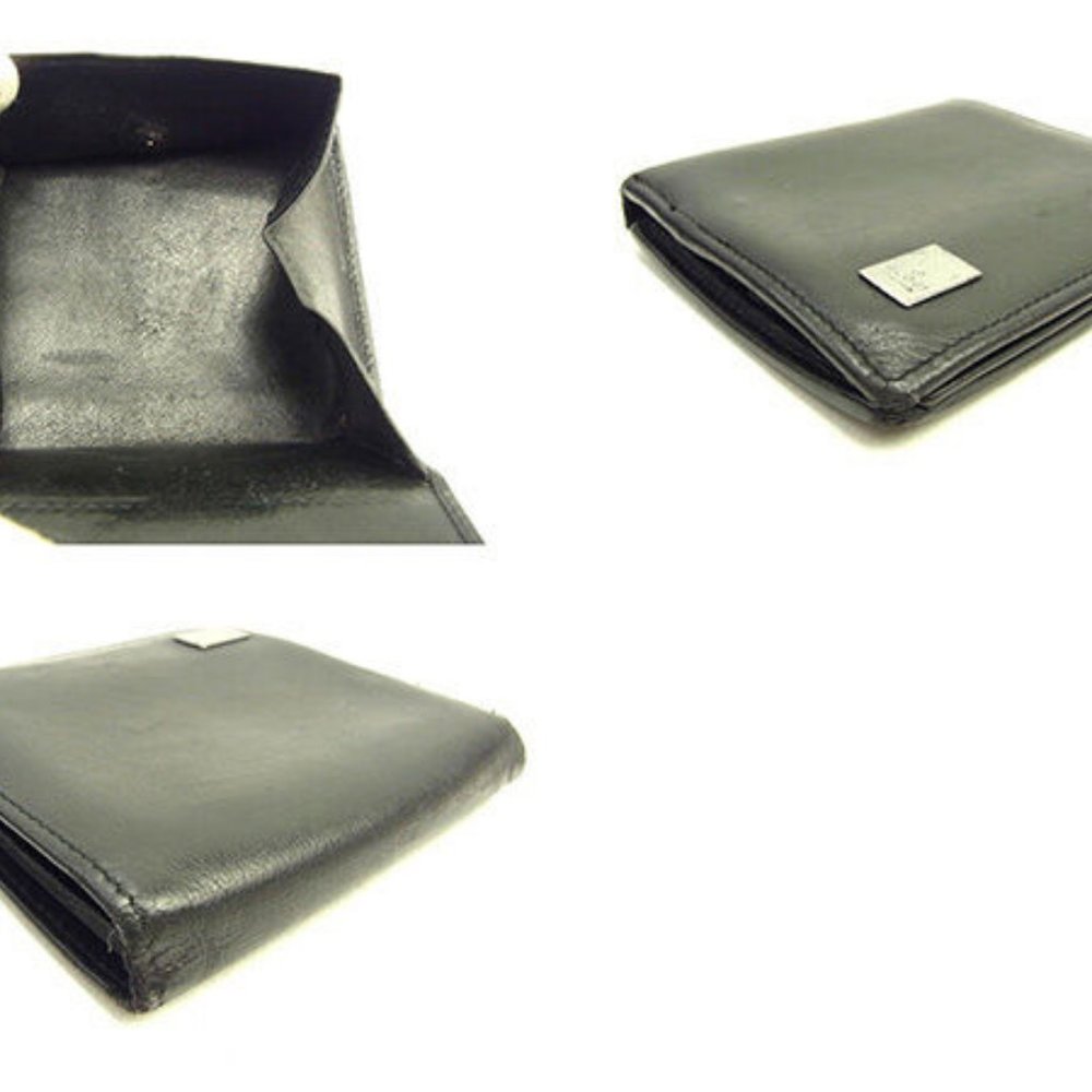 Authentic Gucci Wallet Purse Bifold Black Silver Mens Used - Picture 6 of 6